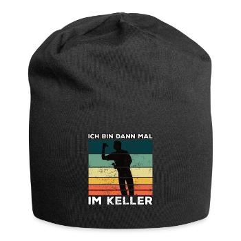 Dart Darts Spruch & Dartpfeil für Dartspieler - Jersey-Beanie - Schwarz - Vorne
