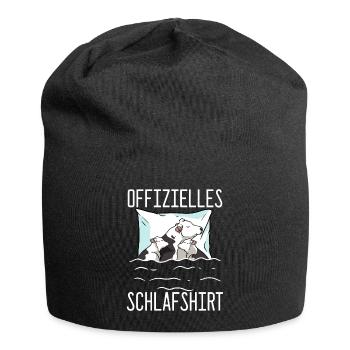 Offizielles Schlafshirt Kuh Schlafanzug Bauer - Jersey-Beanie - Schwarz - Vorne
