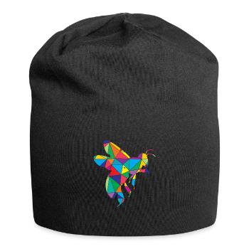 Biene Polygon Lustiges Imker - Jersey-Beanie - Schwarz - Vorne
