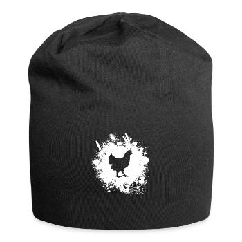 Mes filles de poulet - drôle de cadeau de poulet - Bonnet en jersey - noir - Devant