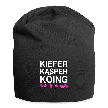 Techno party feiern Spruch - Jersey-Beanie - Schwarz - Vorne