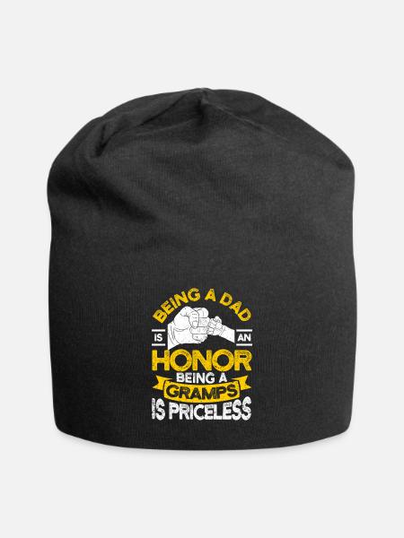 Ein DAD zu sein ist eine Ehre ein Opa zu sein ist - Jersey-Beanie - Schwarz