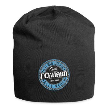 Eckhard Geschenkidee Geschenk Vatertag & Geburstag - Jersey-Beanie - Schwarz - Vorne