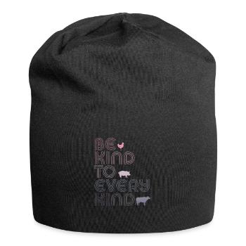 Be Kind To Every Kind Retro Vintage - Jersey Beanie - black - Front