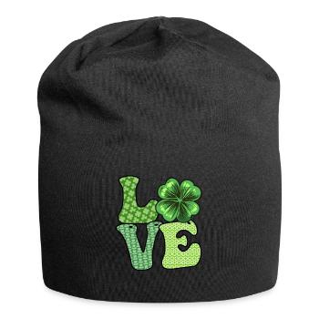 Les Irlandais adorent la Saint-Patrick - Bonnet en jersey - noir - Devant