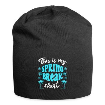 Das ist mein Spring Break T-Shirt Spring Break - Jersey-Beanie - Schwarz - Vorne