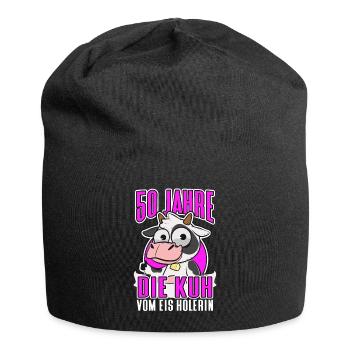 50 Jähriges Jubiläum Jahre Geschenk Arbeit - Jersey-Beanie - Schwarz - Vorne
