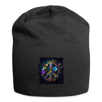 Hippie Festival Love Vintage Peace Sign - Bonnet en jersey - noir - Devant