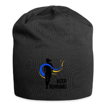 Laufen Sie 26,2 Meilen Marathon Herausforderung - Jersey-Beanie - Schwarz - Vorne