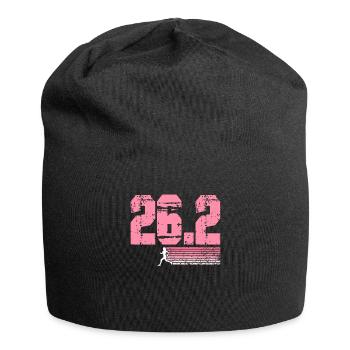 Laufen Sie 26,2 Meilen Marathon Herausforderung - Jersey-Beanie - Schwarz - Vorne