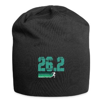 Laufen Sie 26,2 Meilen Marathon Herausforderung - Jersey-Beanie - Schwarz - Vorne