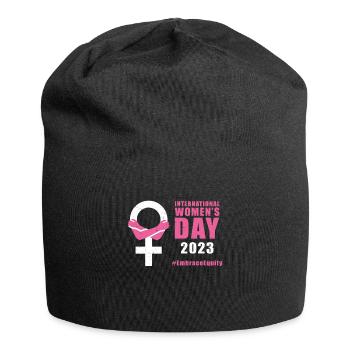 International Women's Day 8 March #EmbraceEquity - Jersey Beanie - black - Front