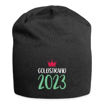 Goldstrand 2023 - Jersey-Beanie - Schwarz - Vorne