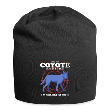 Chasseur Chasse Chasse Chasseress Permis de Chasse Cadeau - Bonnet en jersey - noir - Devant