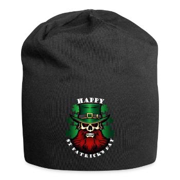 Bonne Saint-Patrick - Leprechaun - Shamrock - Bonnet en jersey - noir - Devant