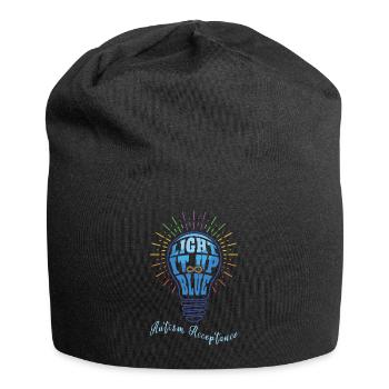 Acceptance April Blue For Autism Awareness Month - Jersey Beanie - black - Front