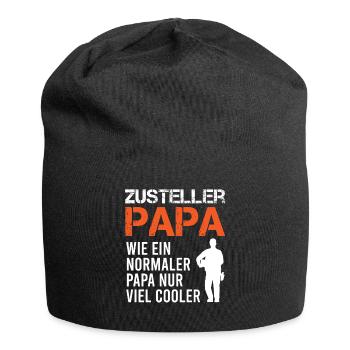 Zusteller Papa Postbote Briefträger Geschenk - Jersey-Beanie - Schwarz - Vorne