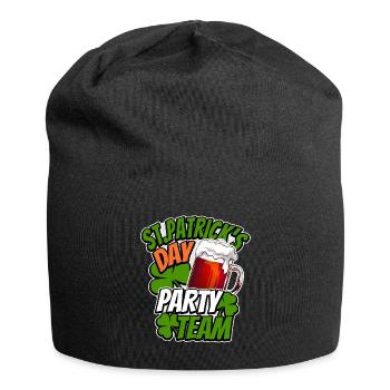 St Patrick’s Day - Party Team - Shamrock - Bonnet en jersey - noir - Devant
