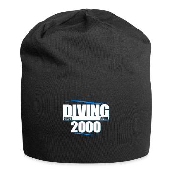 Anniversaire du plongeur - Plongée depuis avril 2000 - Bonnet en jersey - noir - Devant