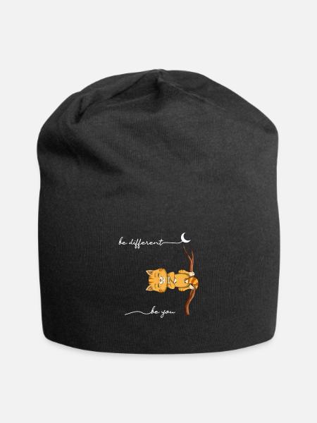 Être un chat différent - Bonnet en jersey - noir