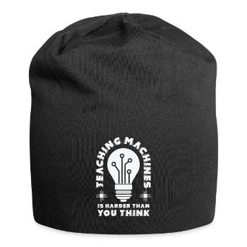 Lehre Maschinelles Lernen Künstliche Intelligenz - Jersey-Beanie - Schwarz - Vorne