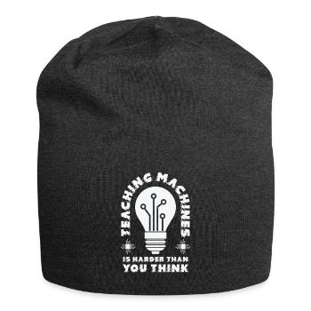 Lehre Maschinelles Lernen Künstliche Intelligenz - Jersey-Beanie - Anthrazit - Vorne