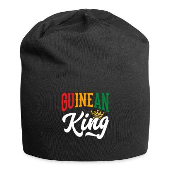 Roi de Guinée Guinée Drapeau de Guinée - Bonnet en jersey - noir - Devant