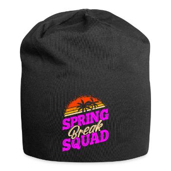 Spring Break Squad Urlaub Freunde Spring Break - Jersey-Beanie - Schwarz - Vorne