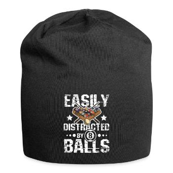 Easily distracted by 8 balls - Jersey-Beanie - Schwarz - Vorne