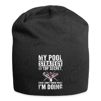 Top secret pool strategy - Jersey Beanie - black - Front