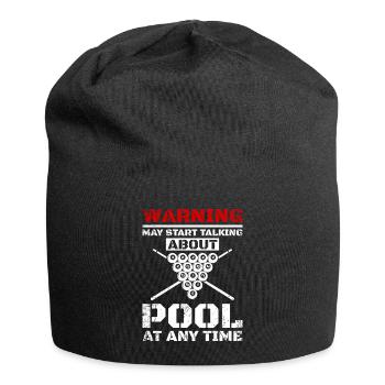 Talking about billiards pool - Jersey Beanie - black - Front