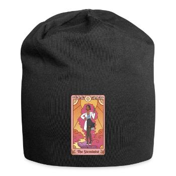 Steministische Tarot-Frauen in der MINT-Kunst - Jersey-Beanie - Schwarz - Vorne