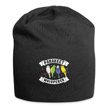 Sittich-flüsterer - Jersey-Beanie - Schwarz - Vorne