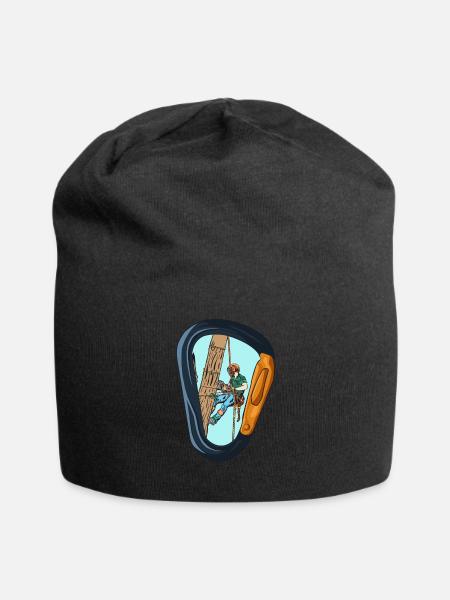 Arboriculteur vintage Carabiner Art - Bonnet en jersey - noir