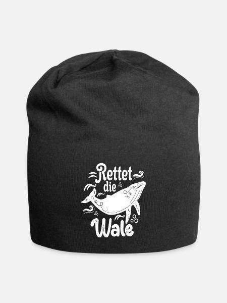 Rettet Die Wale Tierschutz Demonstration - Jersey-Beanie - Schwarz