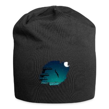 Tremplin Natation Sport Nageur - Bonnet en jersey - noir - Devant
