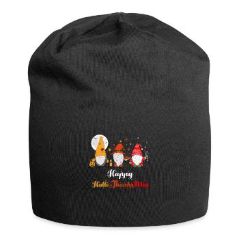 Happy HelloThanksMas Dwarves Halloween Christmas - Jersey Beanie - black - Front