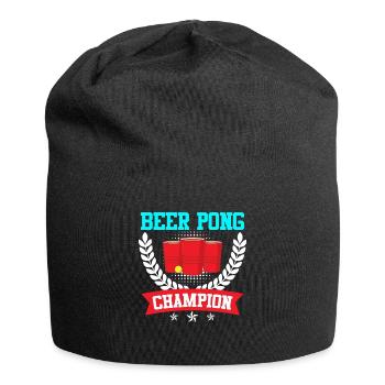 Beer Pong Champion Bierpong Party Bier Pong - Bonnet en jersey - noir - Devant