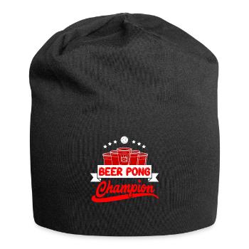 Beer Pong Champion Drinking Game Party Beer Pong - Bonnet en jersey - noir - Devant