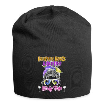 Beaches Booze Besties Girls Trip Spring Break - Jersey-Beanie - Schwarz - Vorne