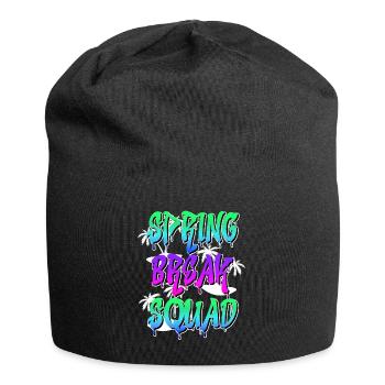 Spring Break Squad Sommerferien Spring Break - Jersey-Beanie - Schwarz - Vorne