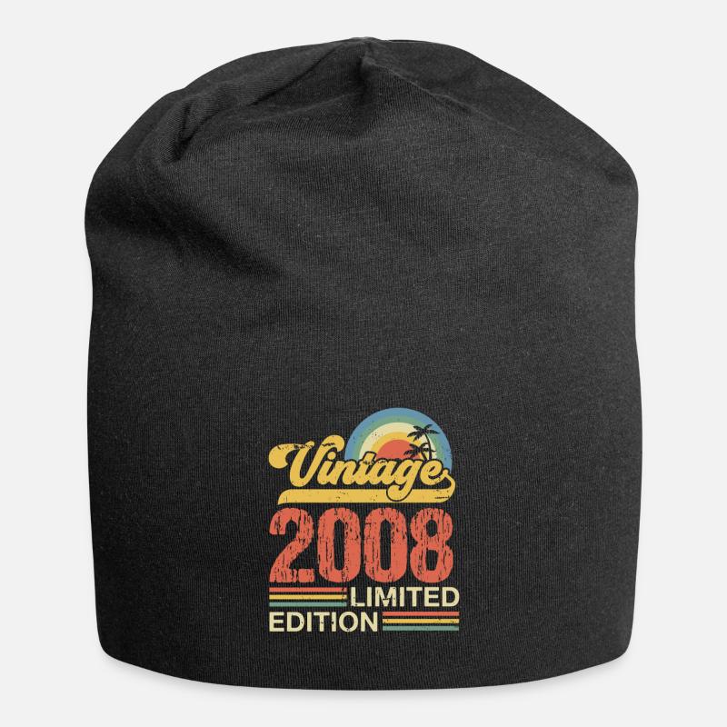 2008 - Jersey-Beanie - Schwarz