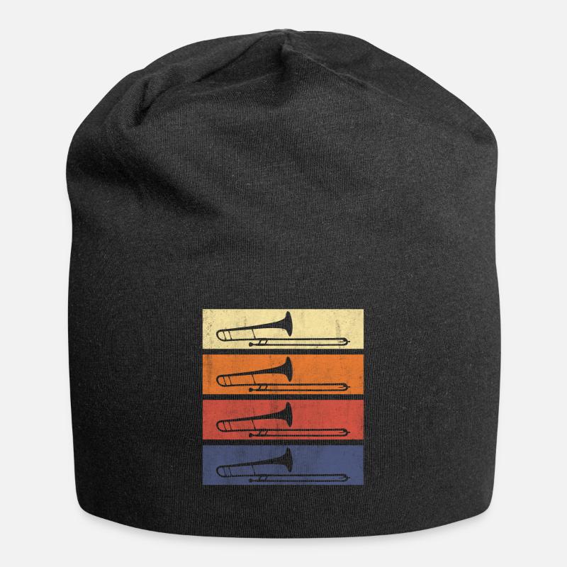 Trompete Blasmusik - Jersey-Beanie - Schwarz