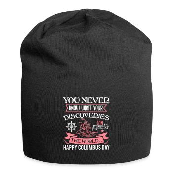 VOUS NE SAVEZ JAMAIS QUELLES SONT VOS DÉCOUVERTES LE MONDE HAP - Bonnet en jersey - noir - Devant