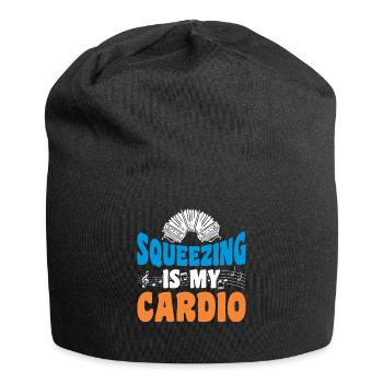 Akkordeon Polka Ziehharmonika Quetschkommode - Jersey-Beanie - Schwarz - Vorne