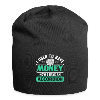 Akkordeon Polka Ziehharmonika Quetschkommode - Jersey-Beanie - Schwarz - Vorne