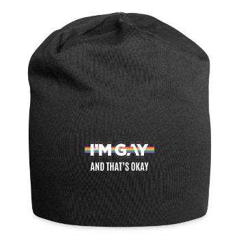IM Gay And Thats Okay Homosexuell Gay - Jersey Beanie - black - Front