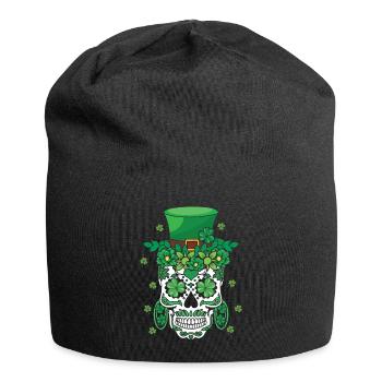 El Dia De Los Muertos Mardi Gras Fleur Costume - Bonnet en jersey - noir - Devant