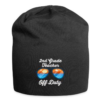 Professeur de classe de deuxième classe en congé Professeur de vacances - Bonnet en jersey - noir - Devant