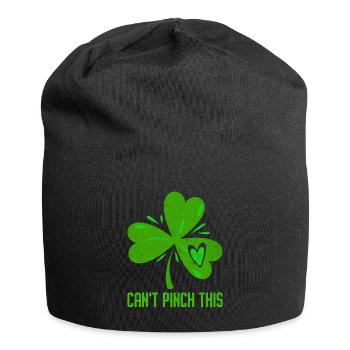 Can't Pinch this Clover St. Patrick's Day - Jersey Beanie - black - Front